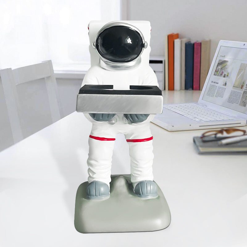 Watch Stand Creative Astronaut Watch Charger Bracket Charging Base Unique Astronaut Watch Storage Rack Jewelry Tray Resin Craft