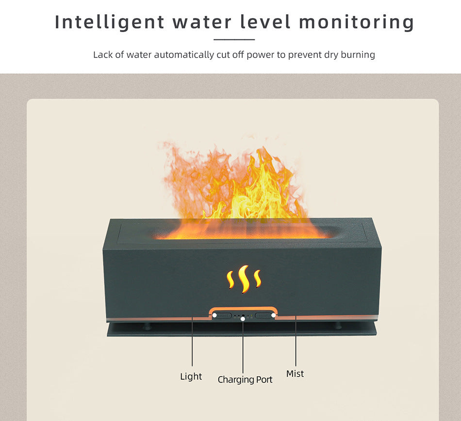 24V Flame Hollow Long Humidifier Ambience Light