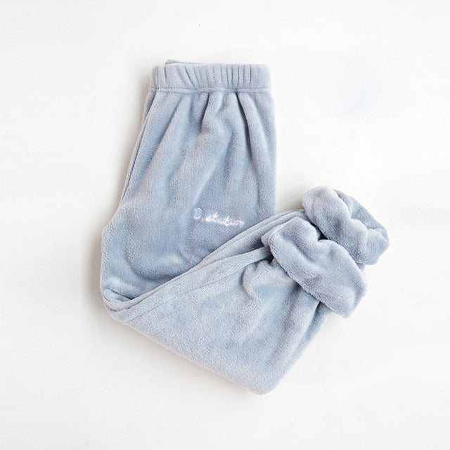 Women Winter Flannel Pajama Fleece Pajama Sleepwear