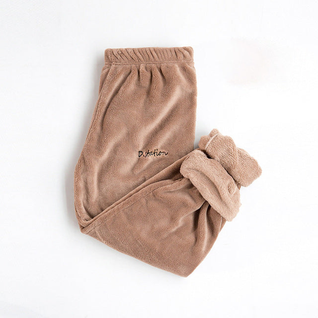 Women Winter Flannel Pajama Fleece Pajama Sleepwear