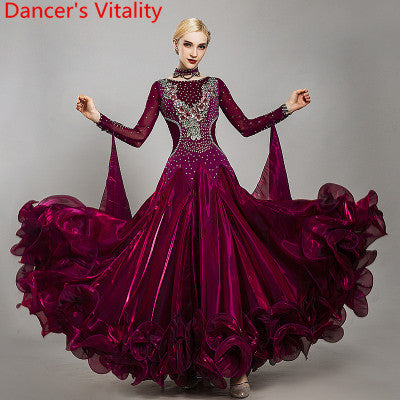 New Modern Dance Performance Costume Diamond Embroidered