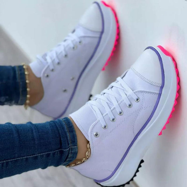 2022 Spring Low-top Women Single Shoes Thick-soled