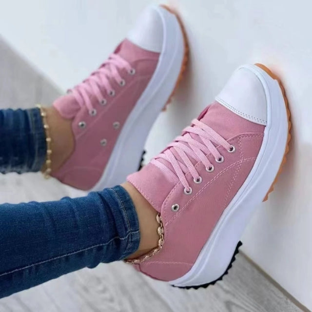 2022 Spring Low-top Women Single Shoes Thick-soled