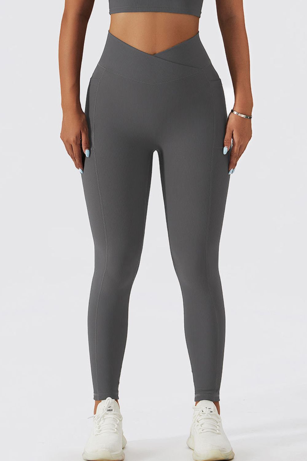 Basic Bae Crossover Waist Active Leggings