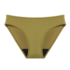 Mid-waist Solid Color Four-layer Leak-proof Menstrual Underwear