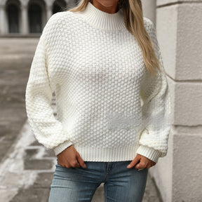 Turtleneck Pullover Temperament Commute Long Sleeve Sweater