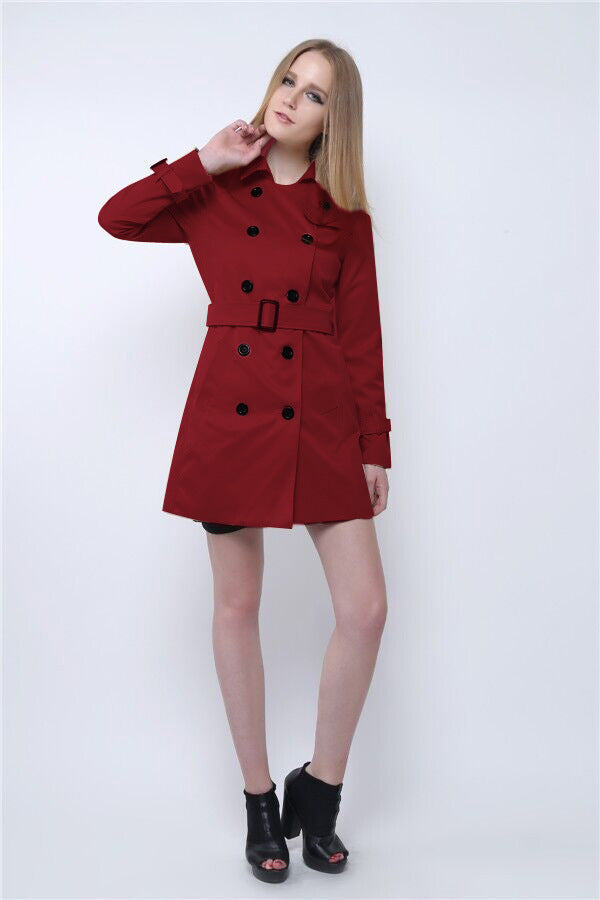 European And American Slim Fit Elegant Trench Coat