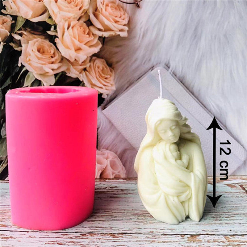 Hot Sale DIY Mother's Day Candle Silicone Mold