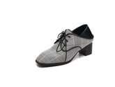 Spring new single shoes women wear lazy shoes with thick with laced cloth British wind wild women shoes
