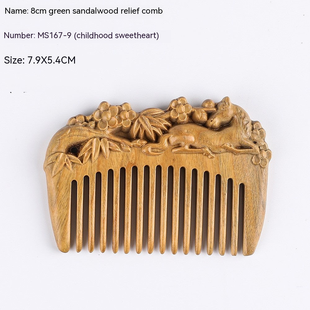 Antique Mini Sandalwood Comb Home