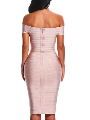 Sexy Off Shoulder Women Bandage Dress