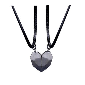 Creative Magnet Necklace Love Heart Broken Men And Women