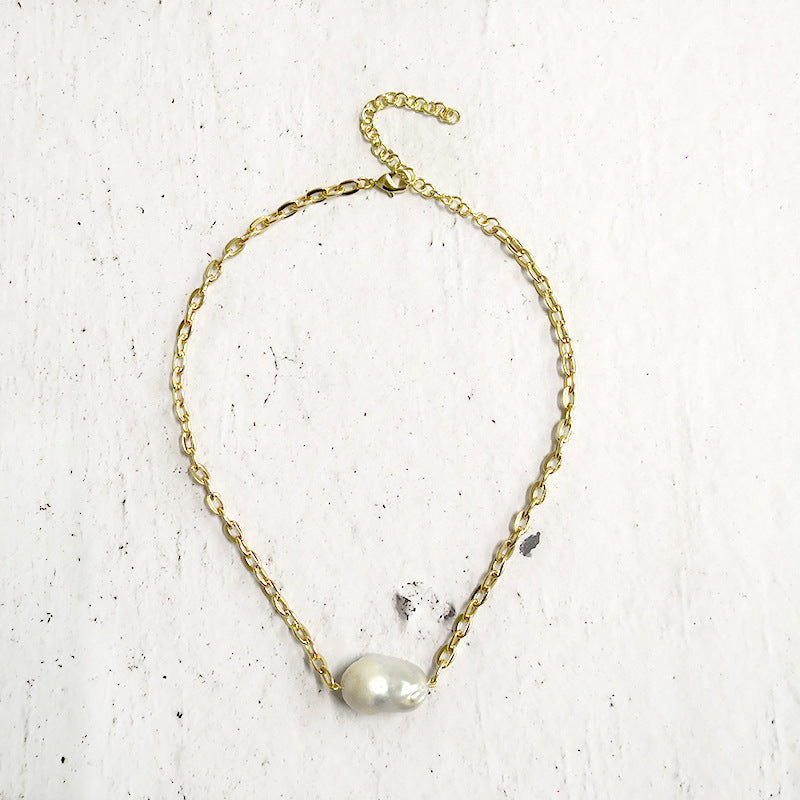 Baroque freshwater pearl necklace