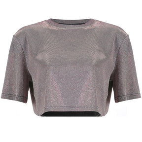 Loose navel t-shirt