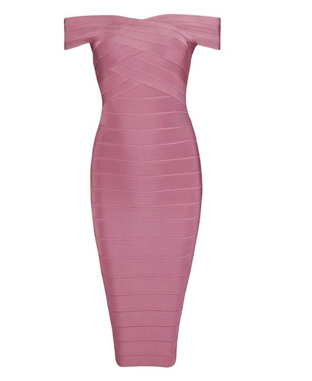Sexy Off Shoulder Women Bandage Dress