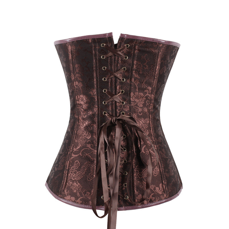 Jacquard Leather Steampunk Corset