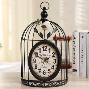 Home Decoration Bird Cage Clock