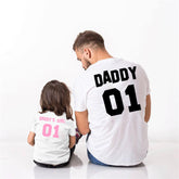 Dad And Girl Short Sleeve T-shirts