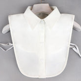 Fashion Casual Blouse Chiffon Fake Collar