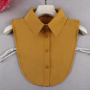 Fashion Casual Blouse Chiffon Fake Collar