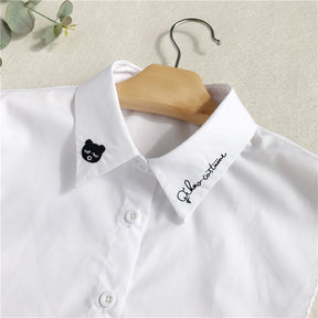 Fashion Casual All-Match Blouse Fake Collar