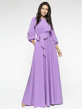 Lantern Sleeve long dress