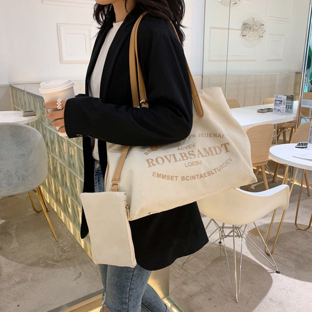 Canvas bag shoulder bag