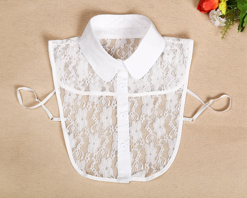New Ladies Retro Detachable Cotton Lace Fake Collar