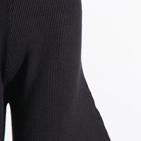 High Waist Profile Knitted Long Solid Color Women's Flab Hiding Street Hipster Pants