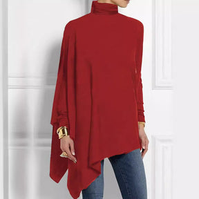 Women's Long-sleeved Irregular Bottoming Top