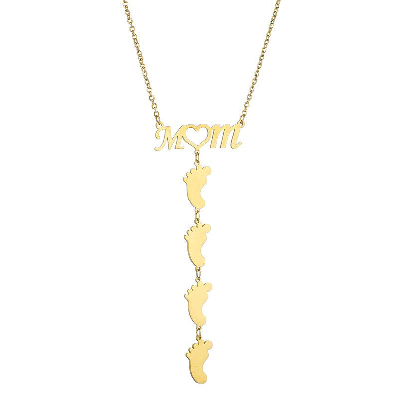 Stainless Steel MOM Necklace Fashion Customized Name