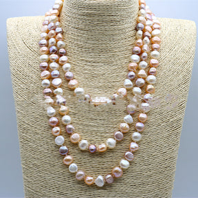 Sweater necklace pearl