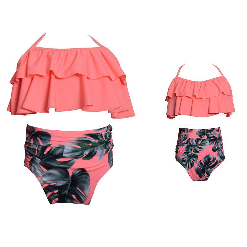 Family Match Mom and Daughter Swimwear