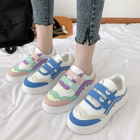 Love velcro white shoes women