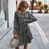 Classic Printed Dress Women