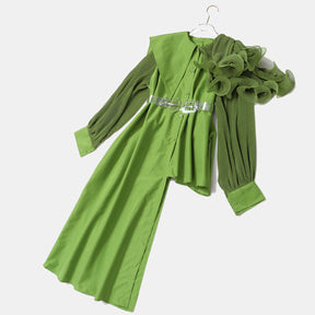 Pleated shirt skirt