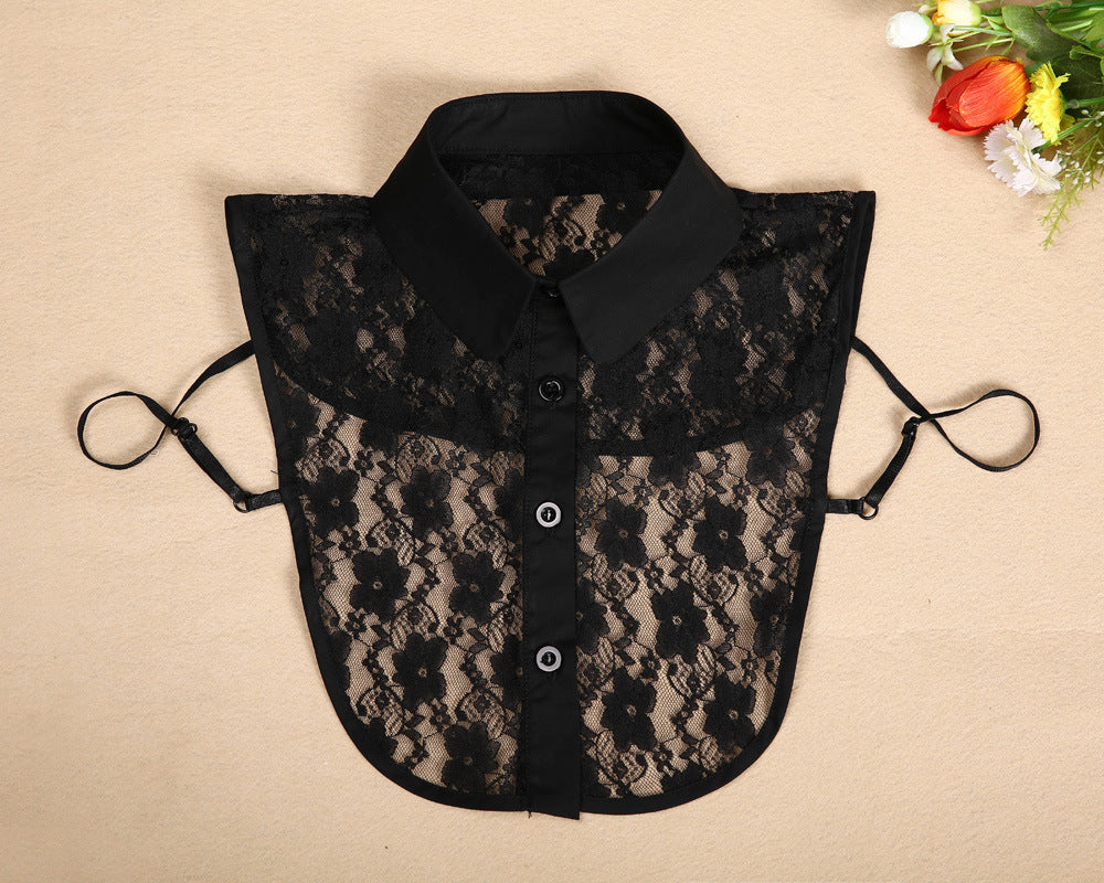 New Ladies Retro Detachable Cotton Lace Fake Collar