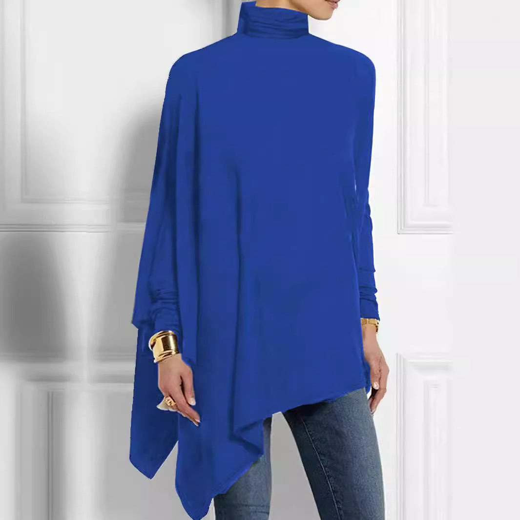 Women's Long-sleeved Irregular Bottoming Top