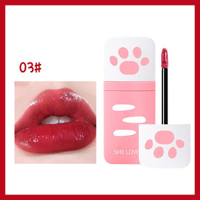 Long-lasting White Mirror Water Gloss Business Card Lip Glaze