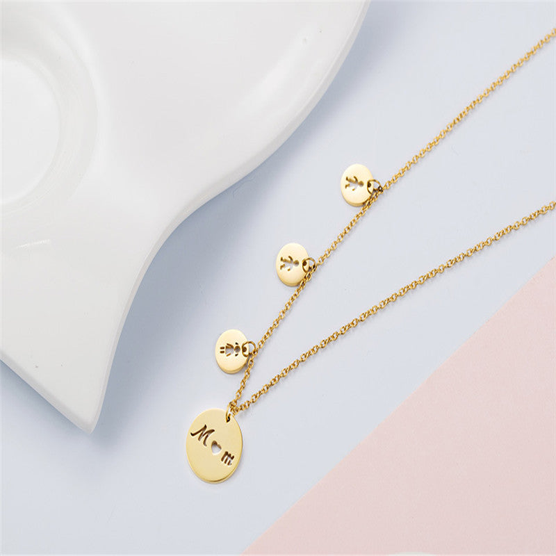 Daughter son Pendant Necklace
