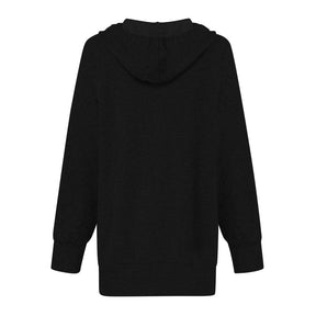 Medium Length Hooded Dress Sleeve Women