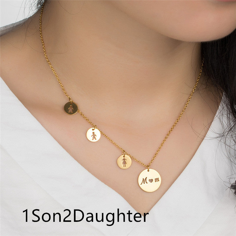 Daughter son Pendant Necklace
