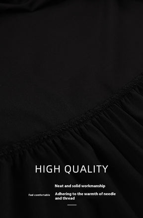 Summer Thin With Shoulder-straps Backless Ruffled Nightdress
