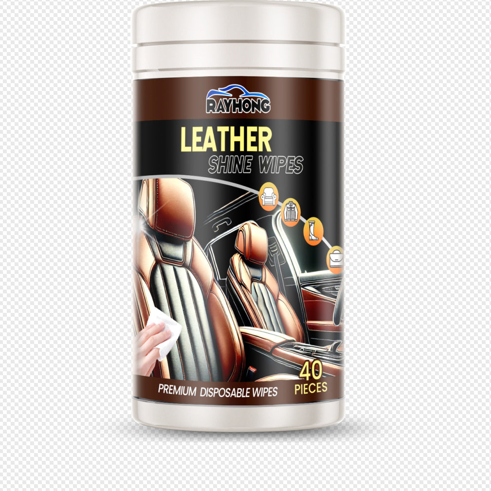 Car Leather Cleaning Wipes Remove Oil Film