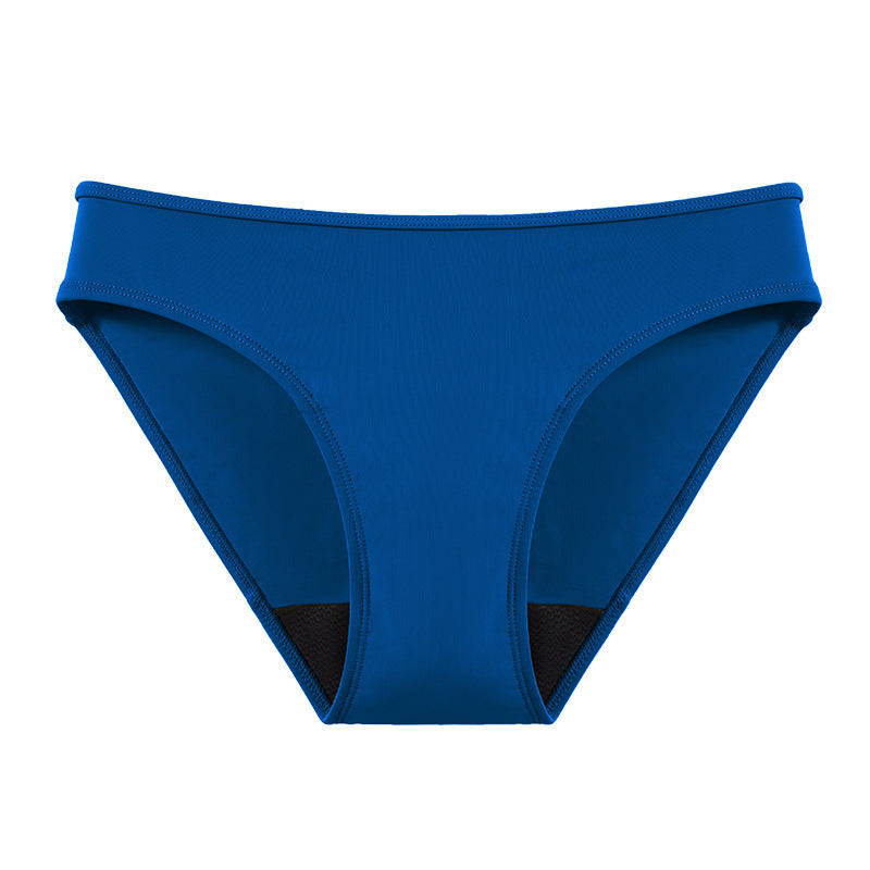 Mid-waist Solid Color Four-layer Leak-proof Menstrual Underwear