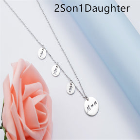 Daughter son Pendant Necklace