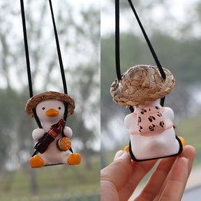 Car Swing Duck Automobile Hanging Ornament Cross-border Foreign Trade Car Rearview Mirror Pendant To Swing Duck Automobile Hanging Ornament