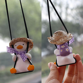 Car Swing Duck Automobile Hanging Ornament Cross-border Foreign Trade Car Rearview Mirror Pendant To Swing Duck Automobile Hanging Ornament