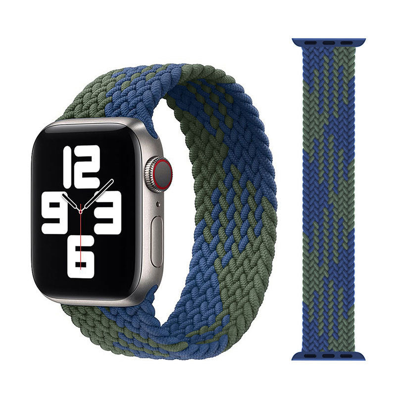 Watch Strap With Stretch Single Loop Nylon Braid Explosive Style