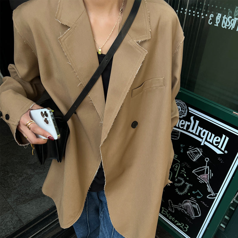 Small Suit Jacket Women's Autumn Clothing Elegant Fried Street Casual Long Sleeve Small Suit Jacket
